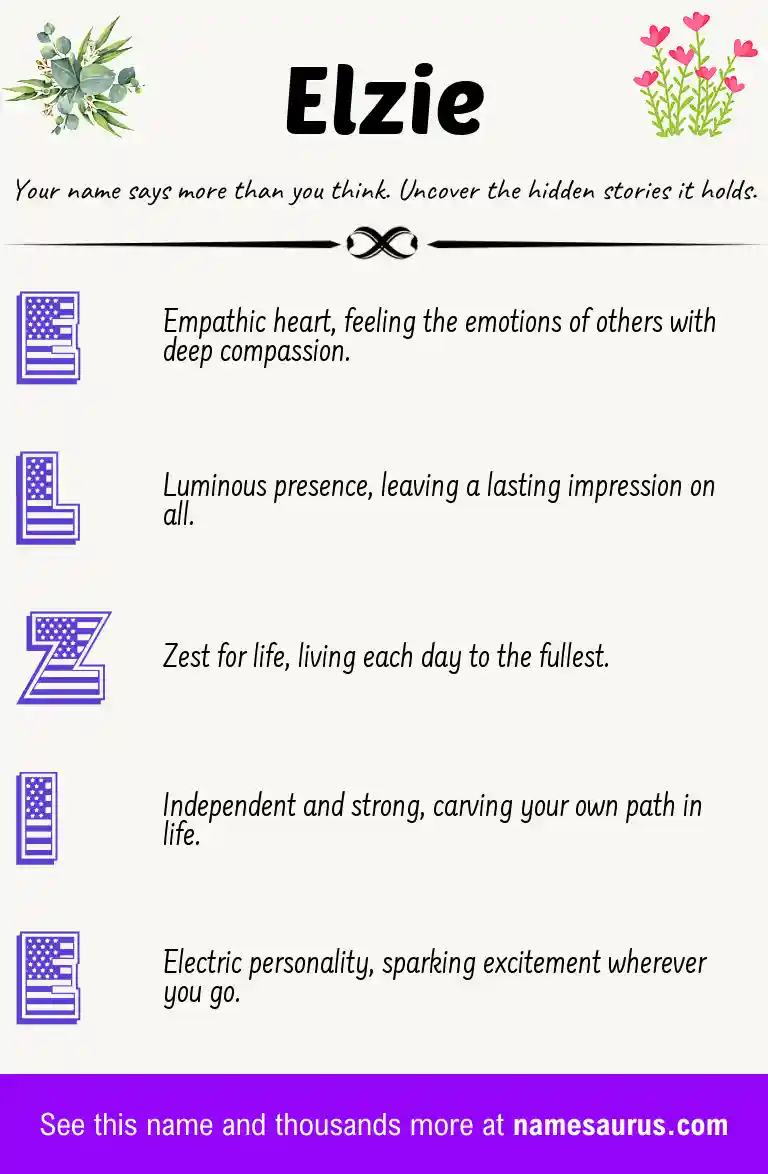 Acrostic poem about Elzie.