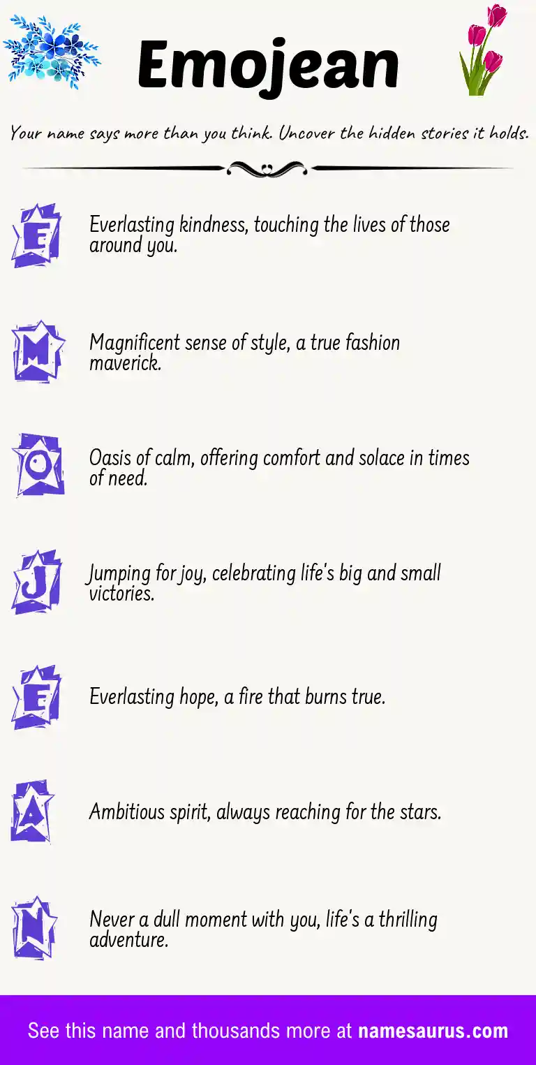 Acrostic poem about Emojean.