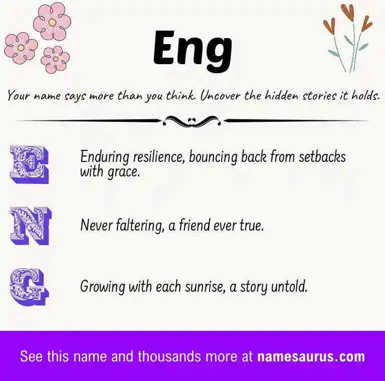 Acrostic poem about Eng.