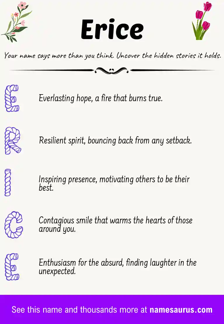 Acrostic poem about Erice.