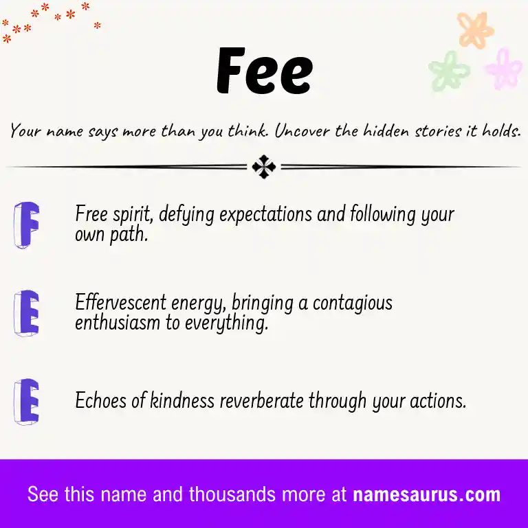 Acrostic poem about Fee.