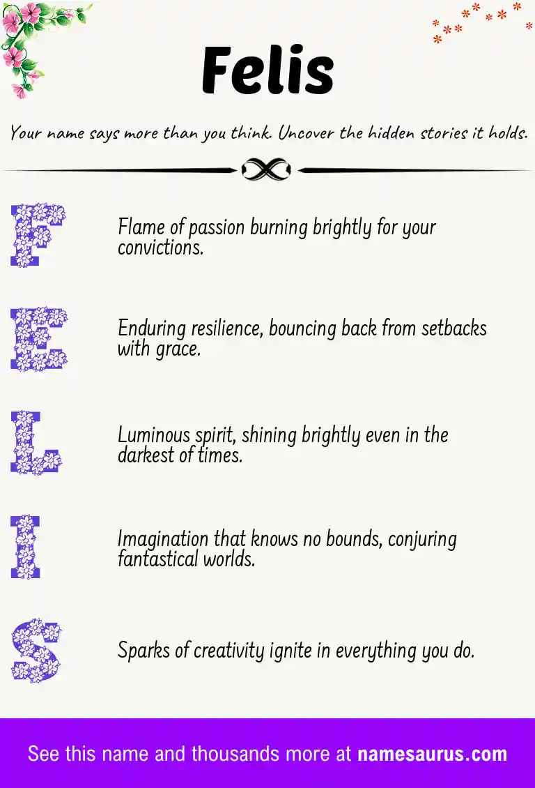Acrostic poem about Felis.