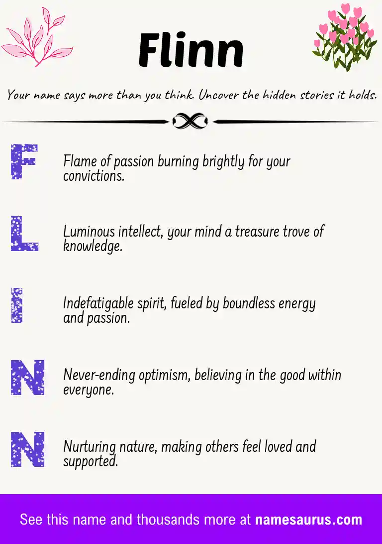 Acrostic poem about Flinn.