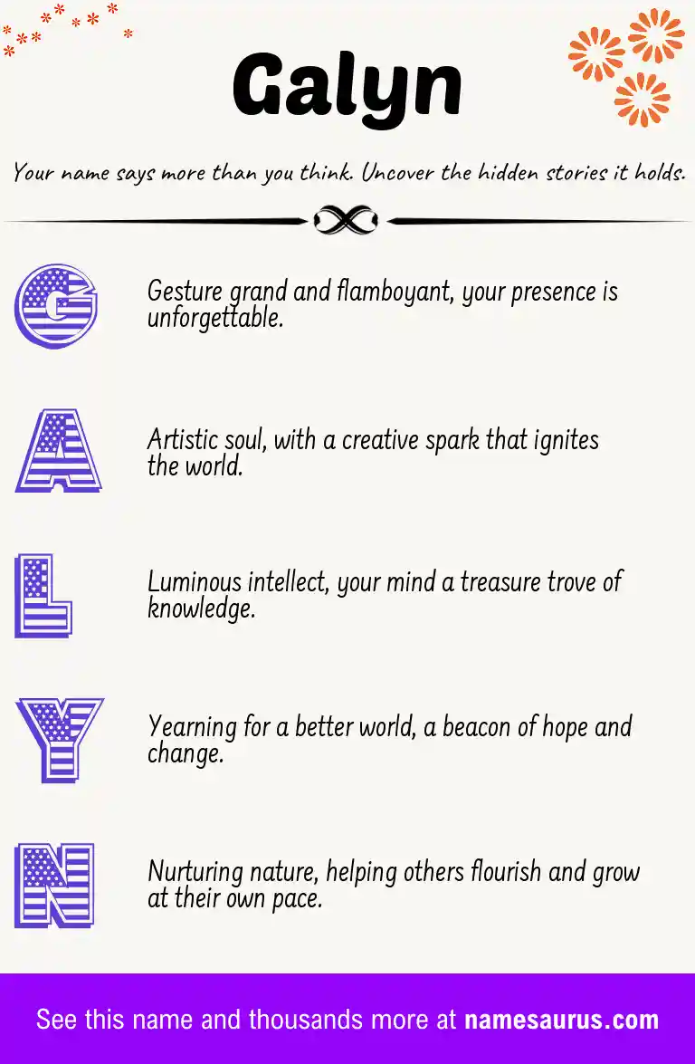 Acrostic poem about Galyn.
