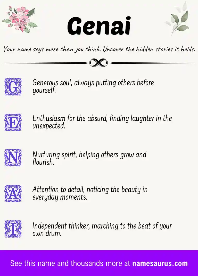 Acrostic poem about Genai.