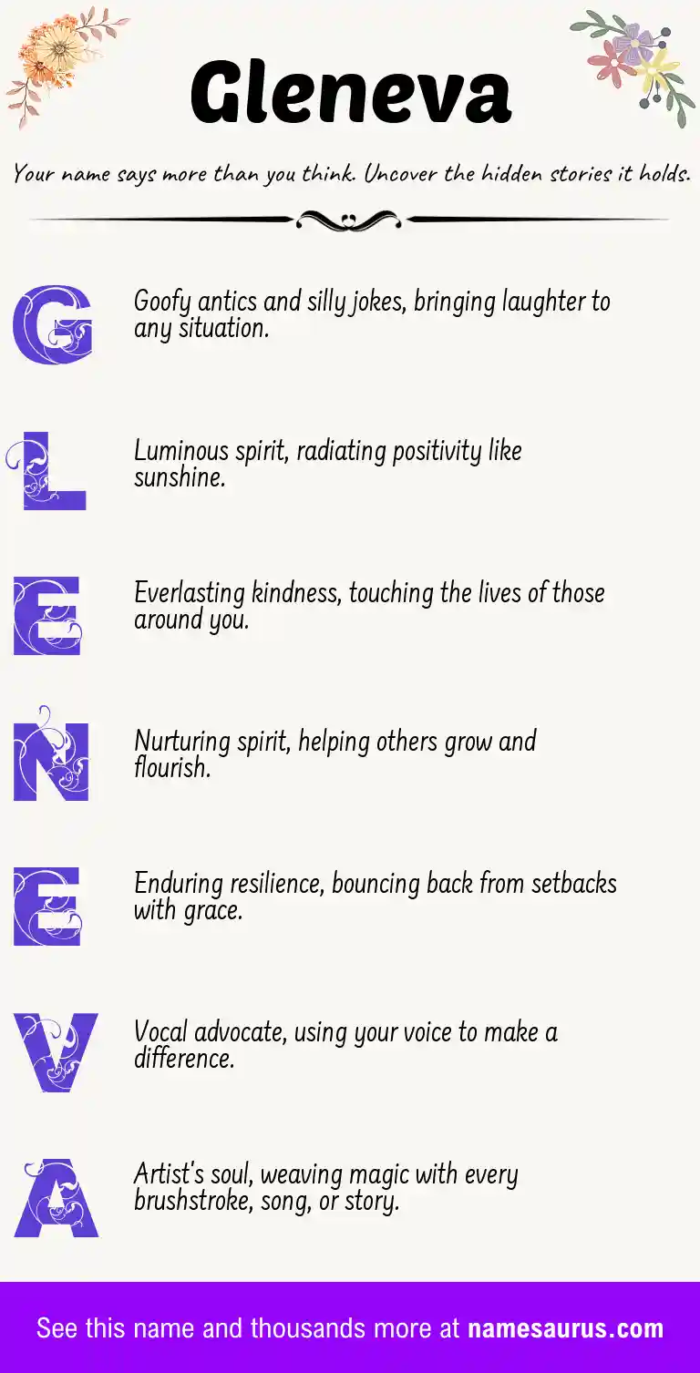Acrostic poem about Gleneva.