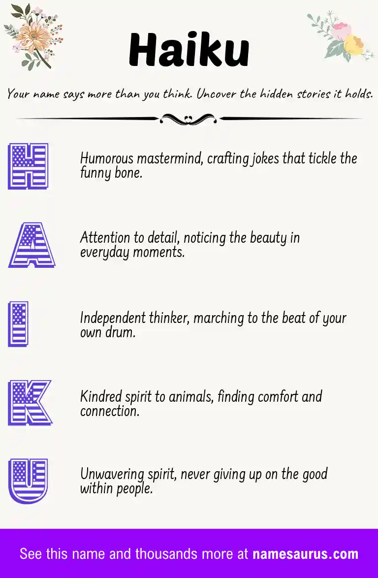 Acrostic poem about Haiku.