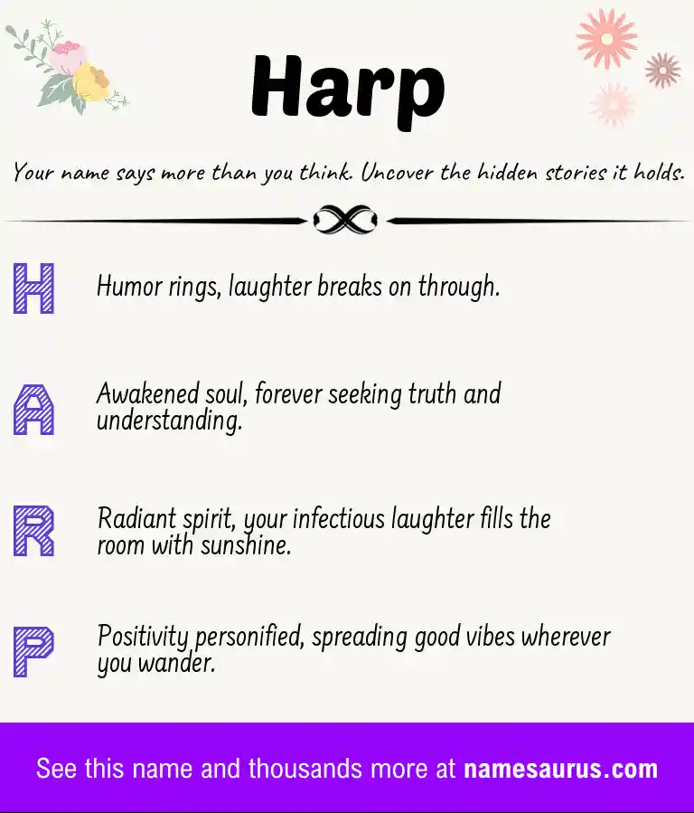 Acrostic poem about Harp.