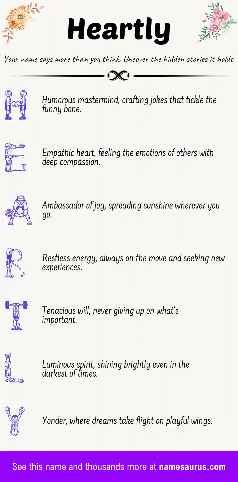 Acrostic poem about Heartly.