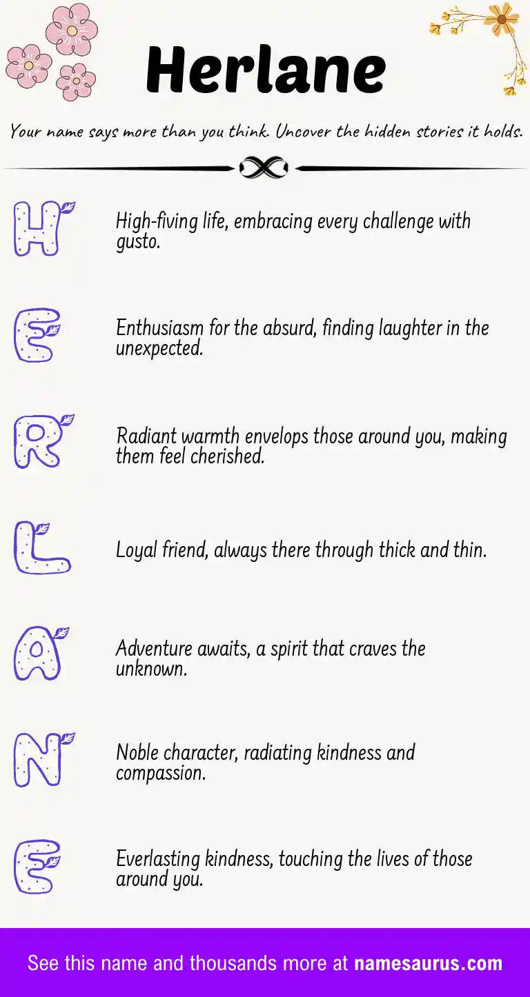 Acrostic poem about Herlane.