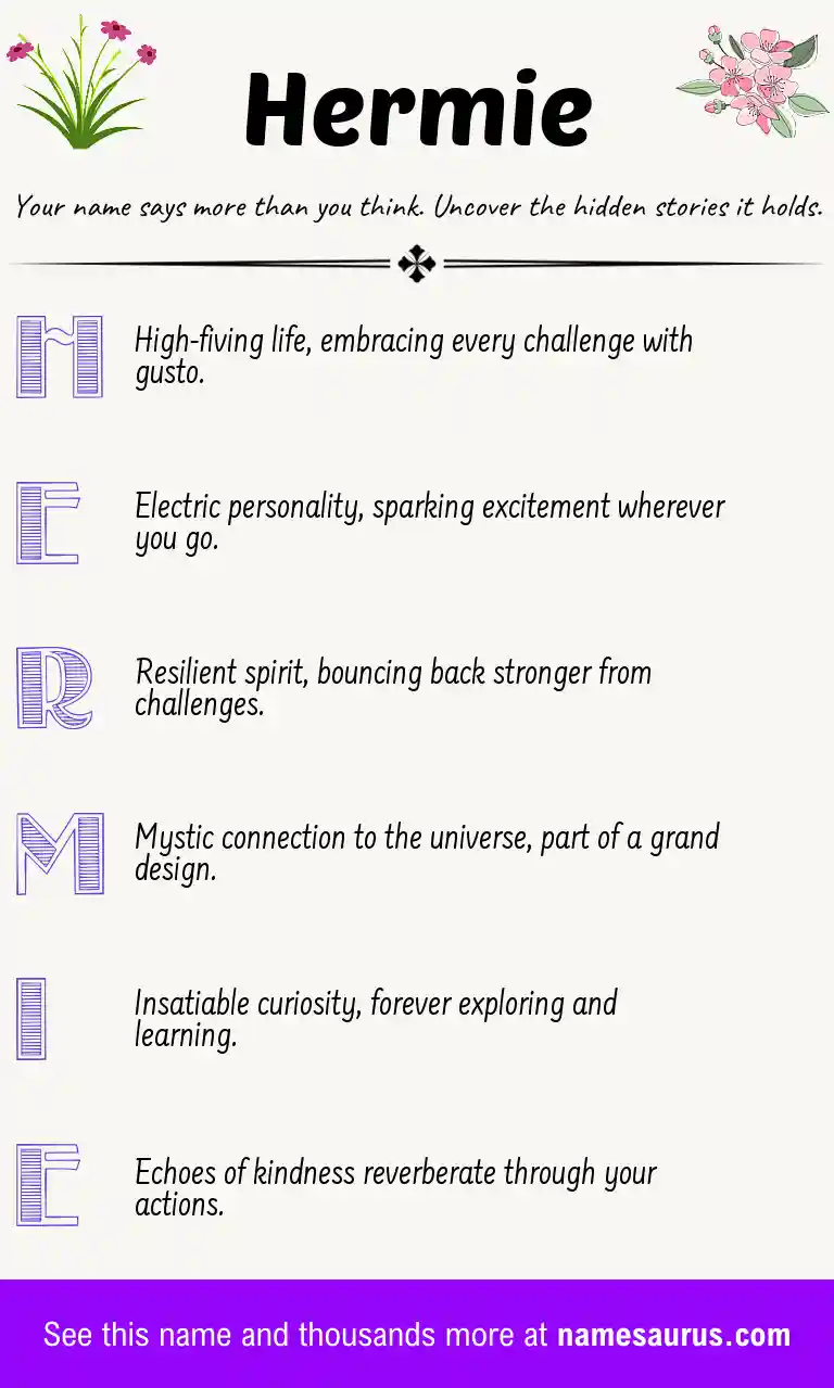 Acrostic poem about Hermie.