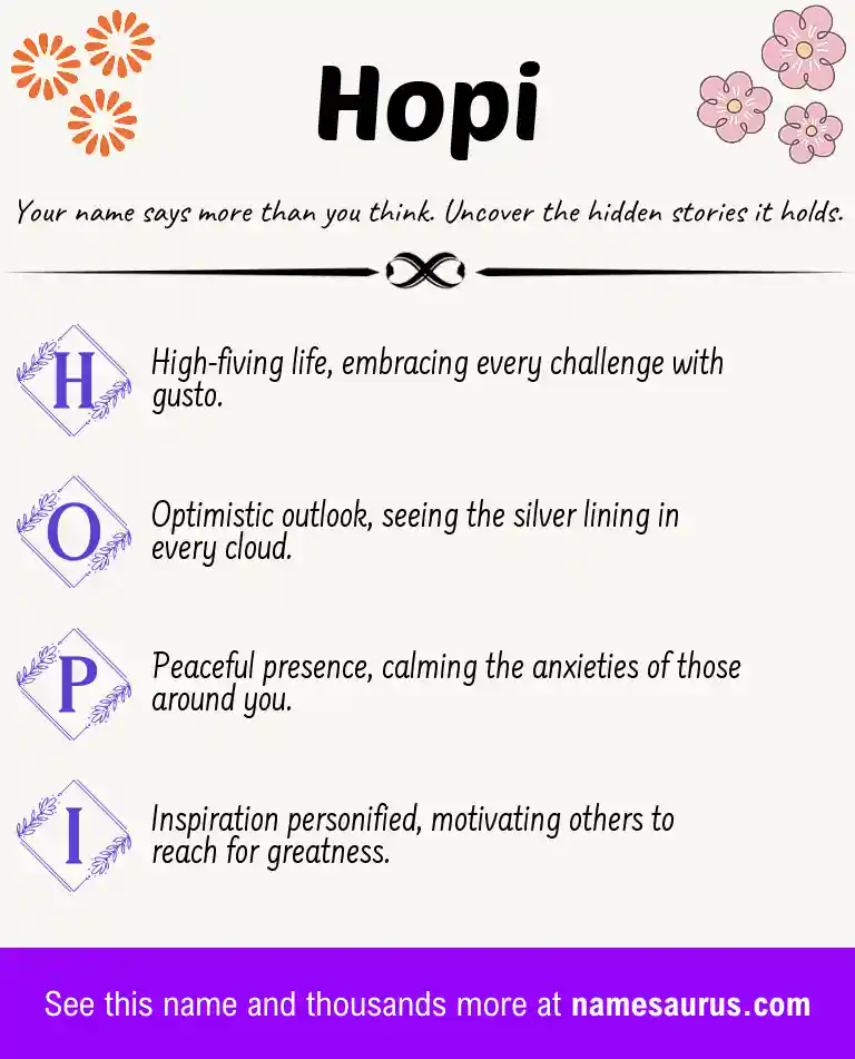 Acrostic poem about Hopi.