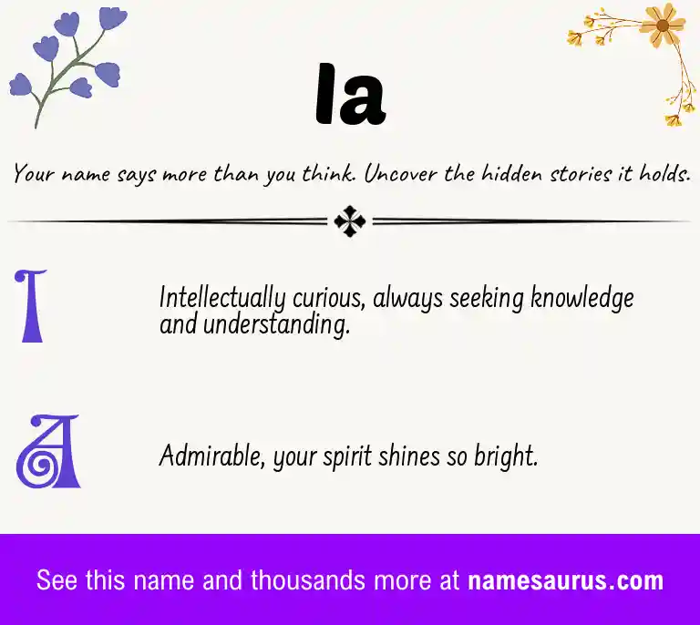 Acrostic poem about Ia.