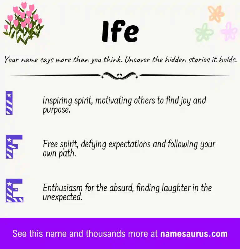 Acrostic poem about Ife.