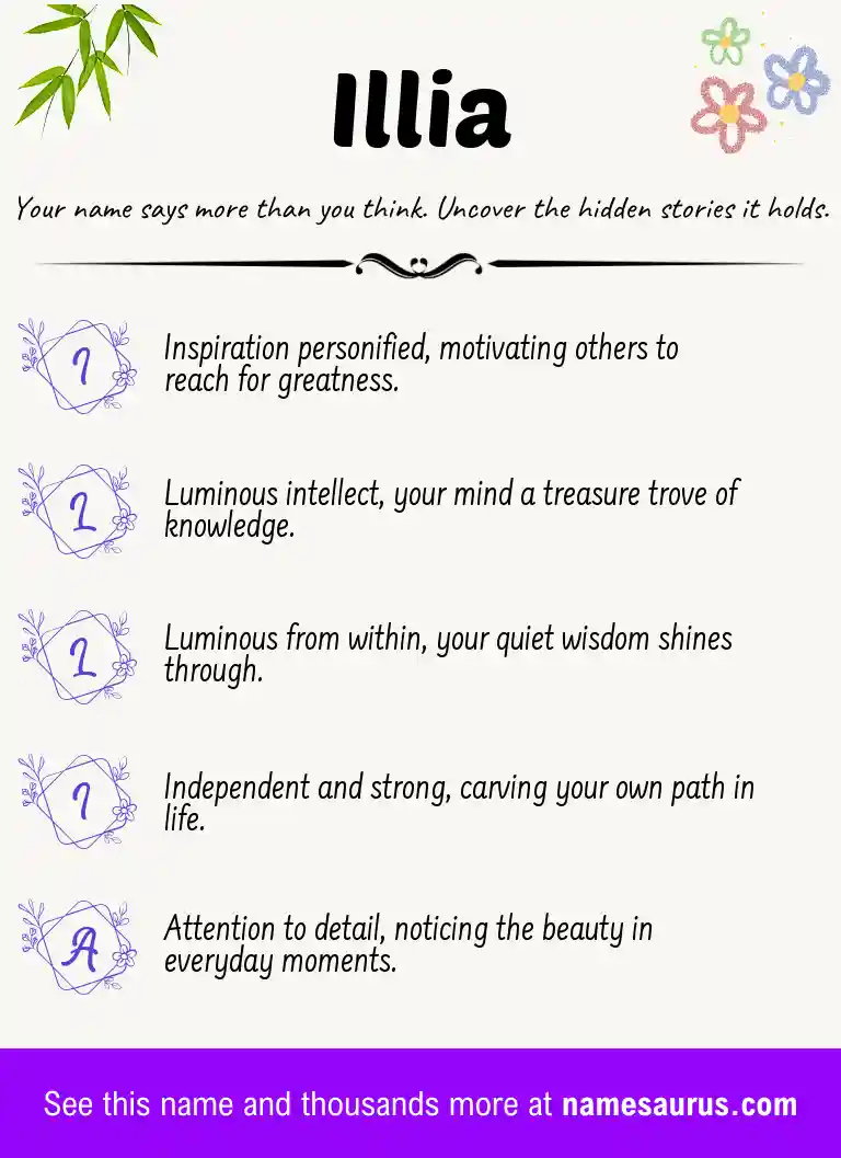 Acrostic poem about Illia.