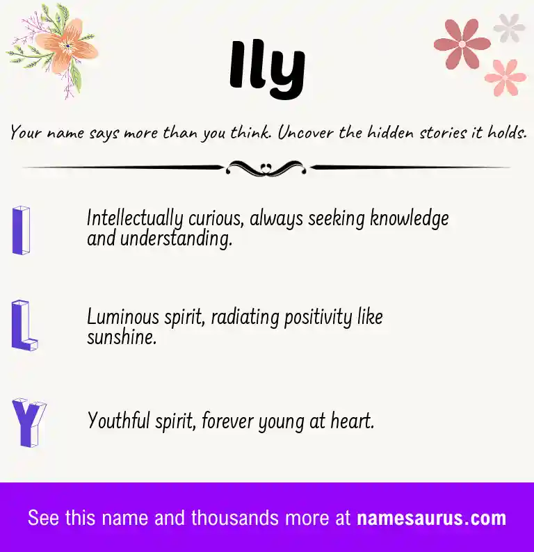 Acrostic poem about Ily.