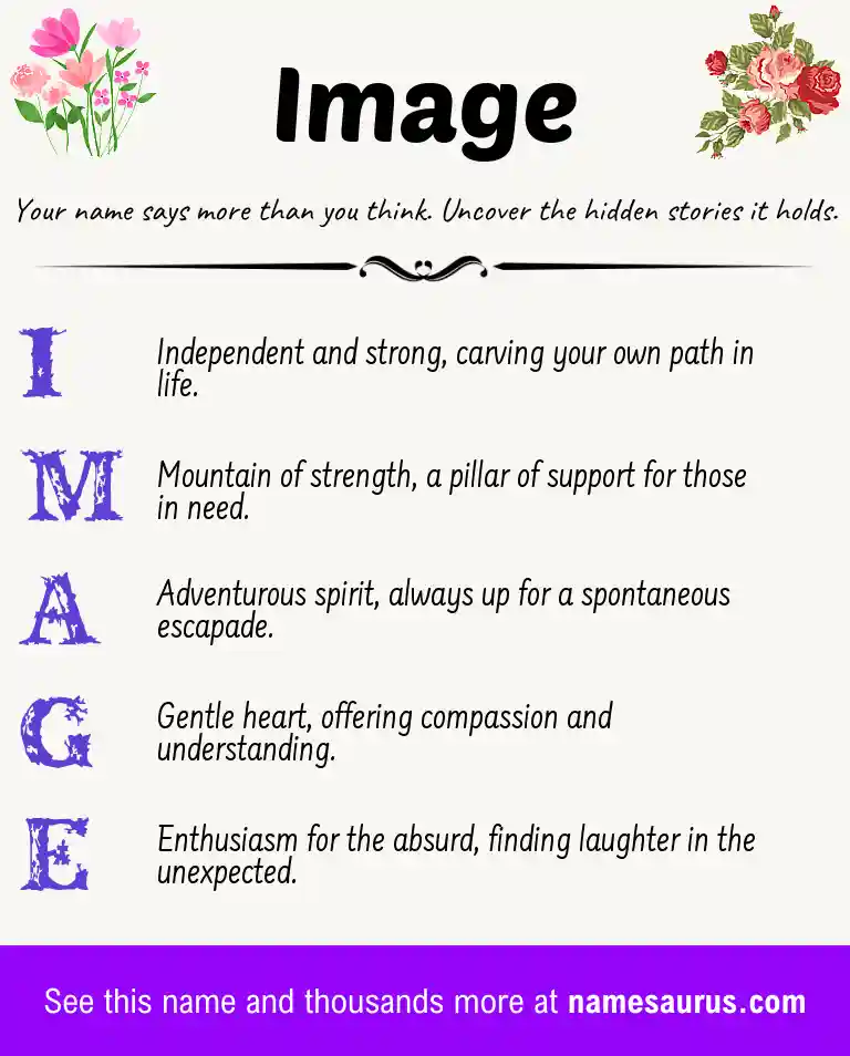 Acrostic poem about Image.
