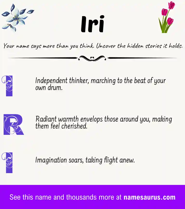 Acrostic poem about Iri.