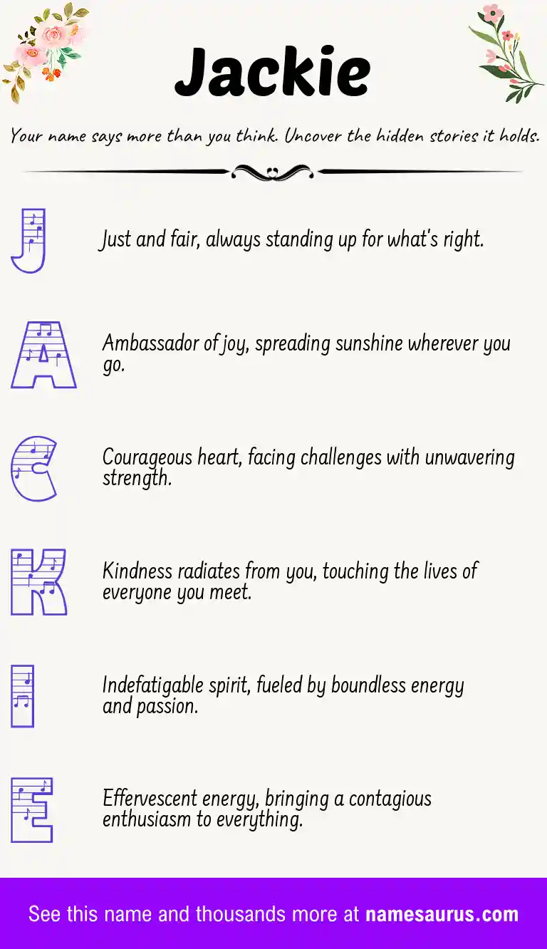 Acrostic poem about Jackie.