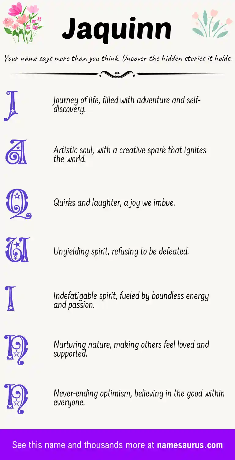Acrostic poem about Jaquinn.