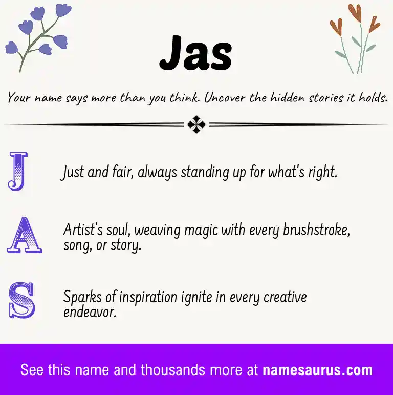 Acrostic poem about Jas.