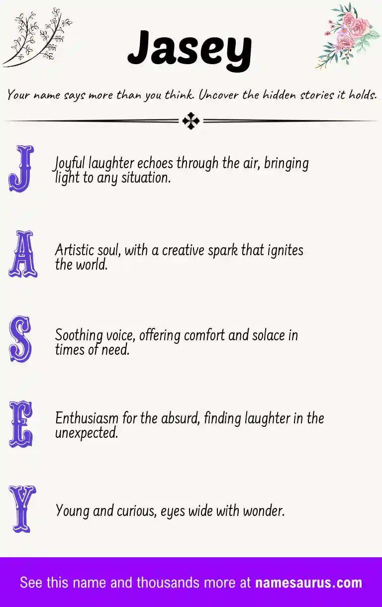 Acrostic poem about Jasey.