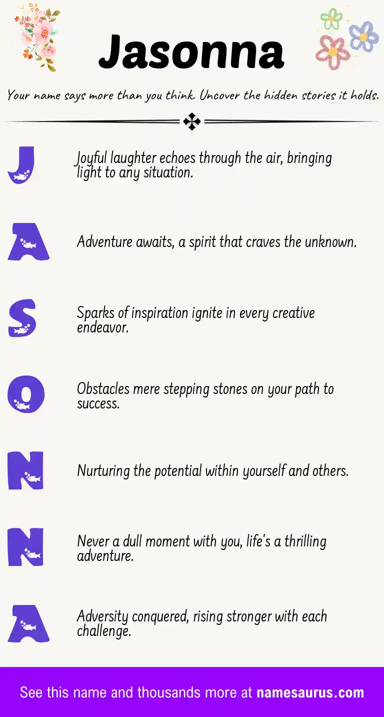 Acrostic poem about Jasonna.