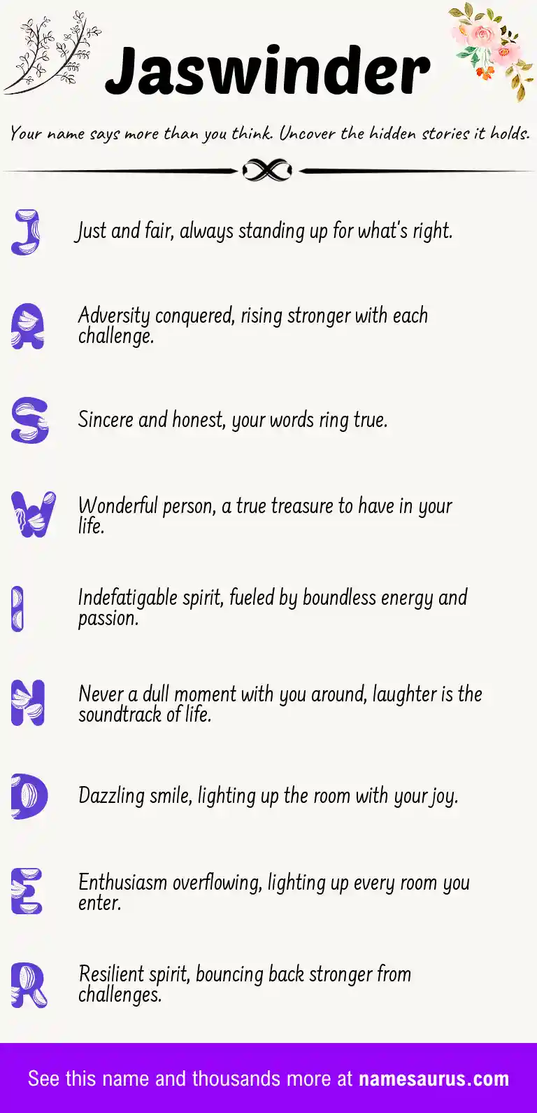 Acrostic poem about Jaswinder.