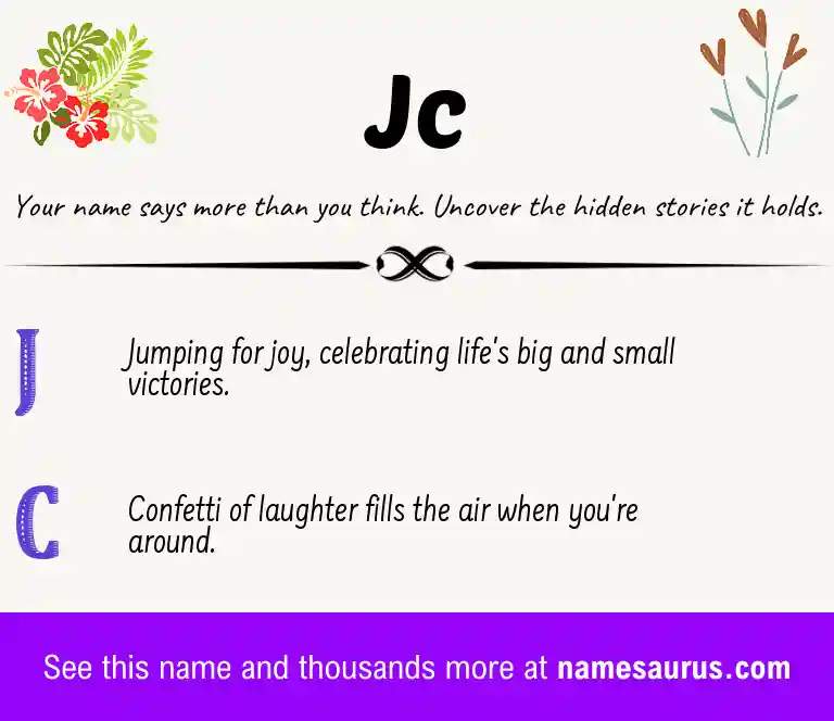 Acrostic poem about Jc.