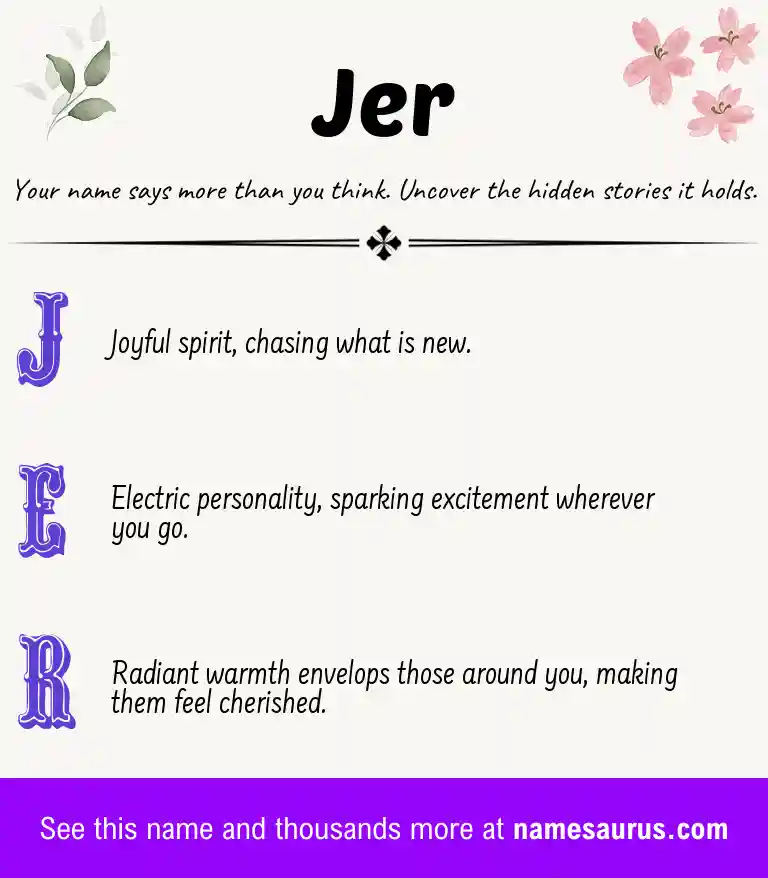 Acrostic poem about Jer.