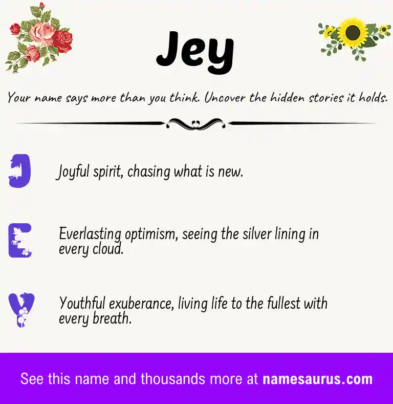 Acrostic poem about Jey.