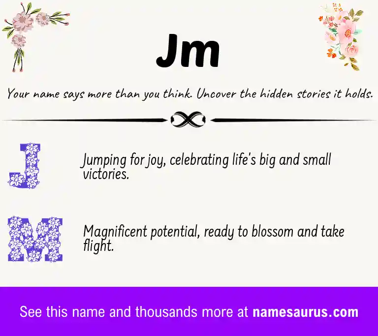 Acrostic poem about Jm.
