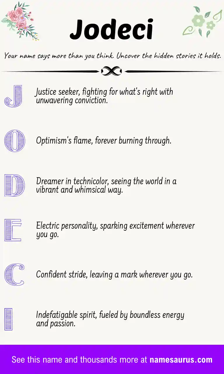 Acrostic poem about Jodeci.