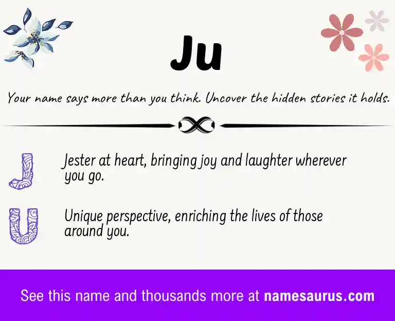 Acrostic poem about Ju.