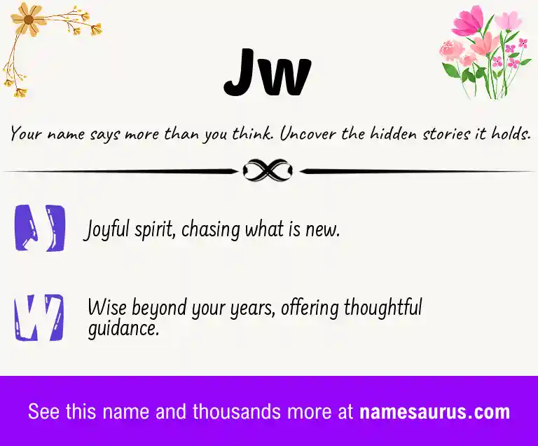 Acrostic poem about Jw.