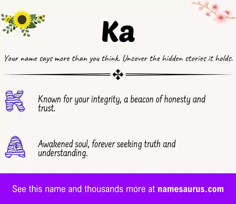 Acrostic poem about Ka.