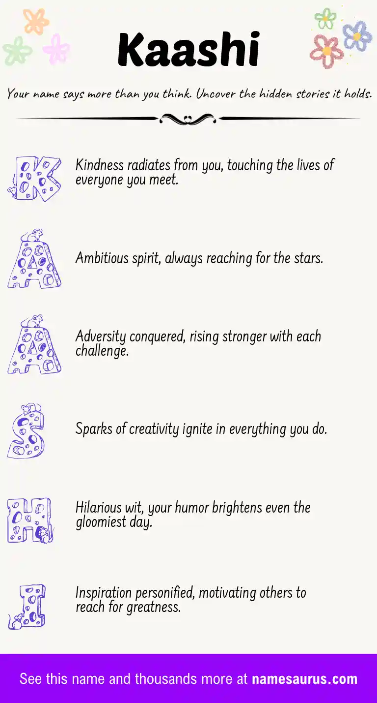 Acrostic poem about Kaashi.