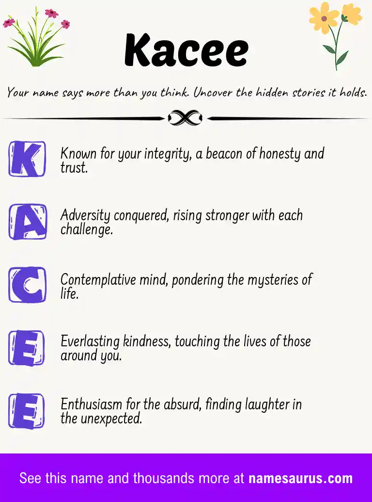 Acrostic poem about Kacee.