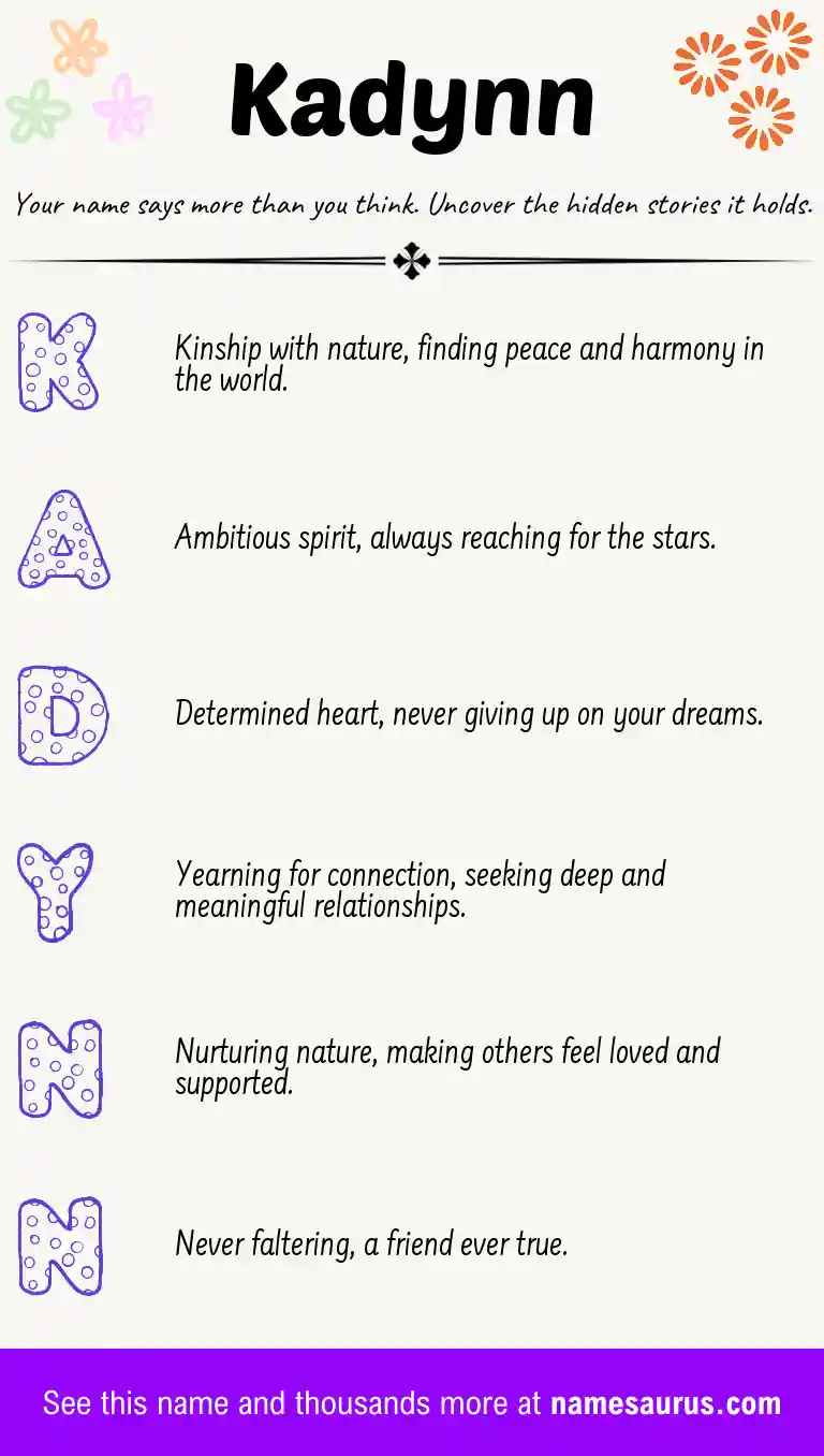 Acrostic poem about Kadynn.