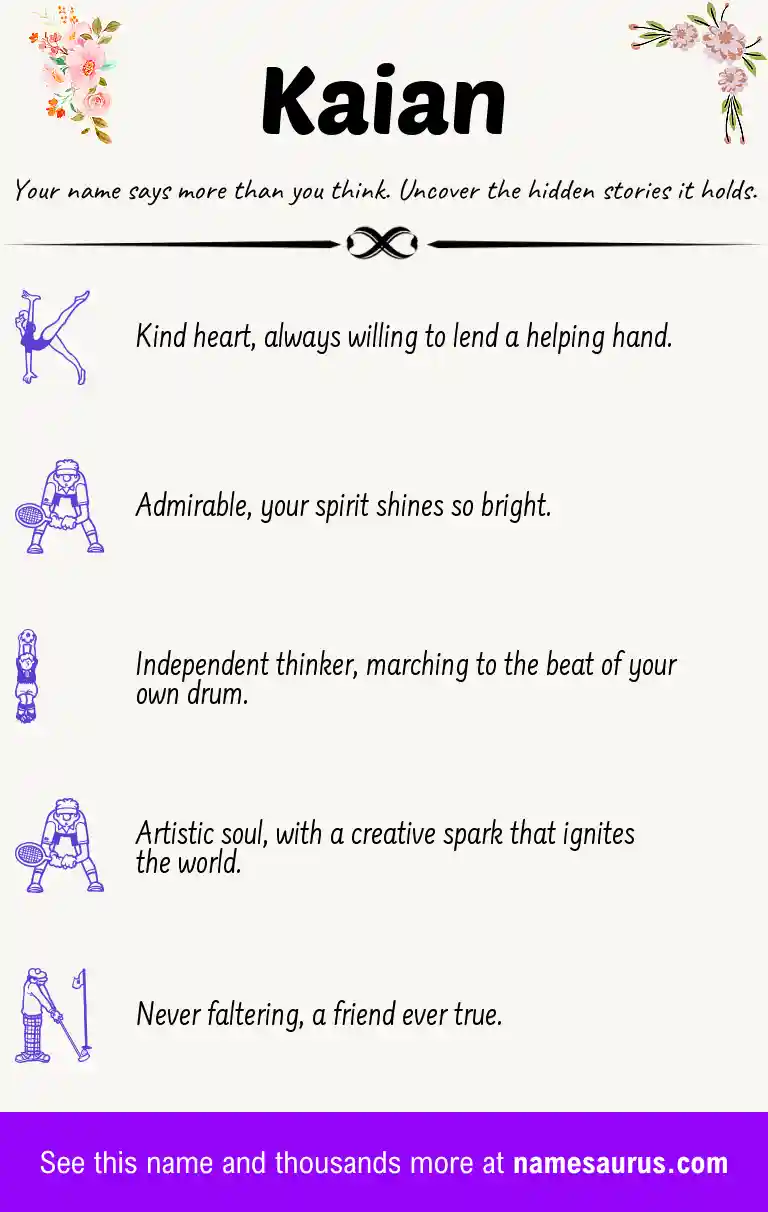 Acrostic poem about Kaian.