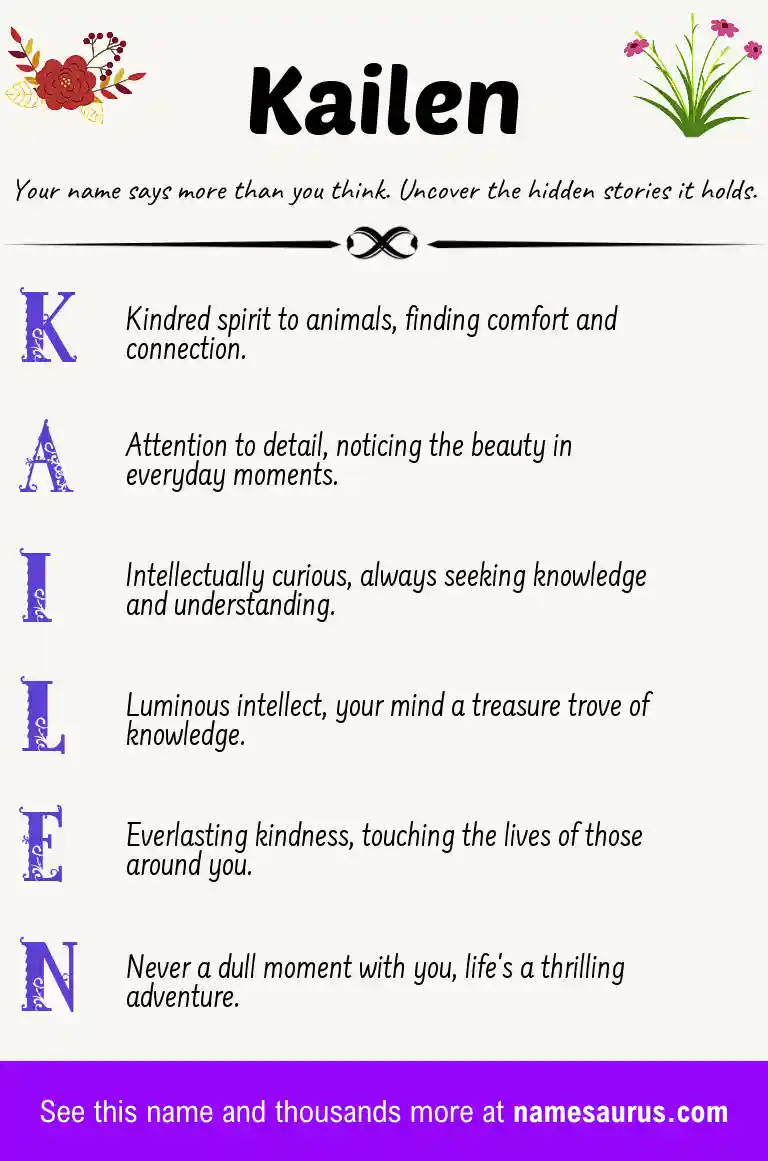 Acrostic poem about Kailen.