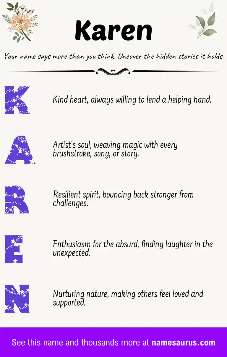 Acrostic poem about Karen.