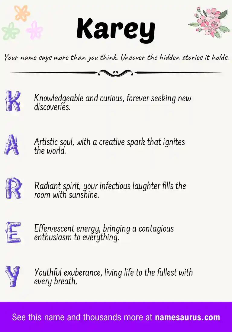Acrostic poem about Karey.