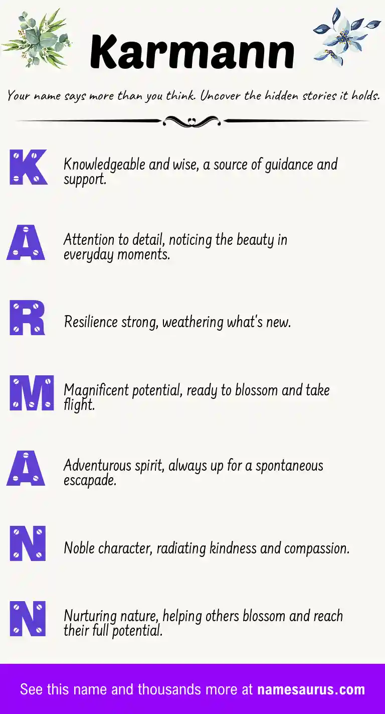 Acrostic poem about Karmann.
