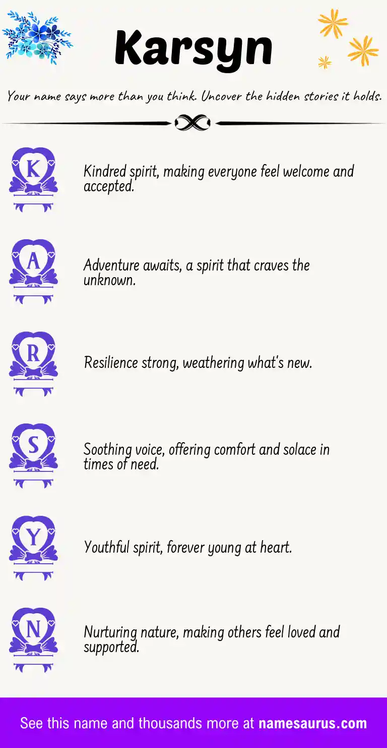 Acrostic poem about Karsyn.