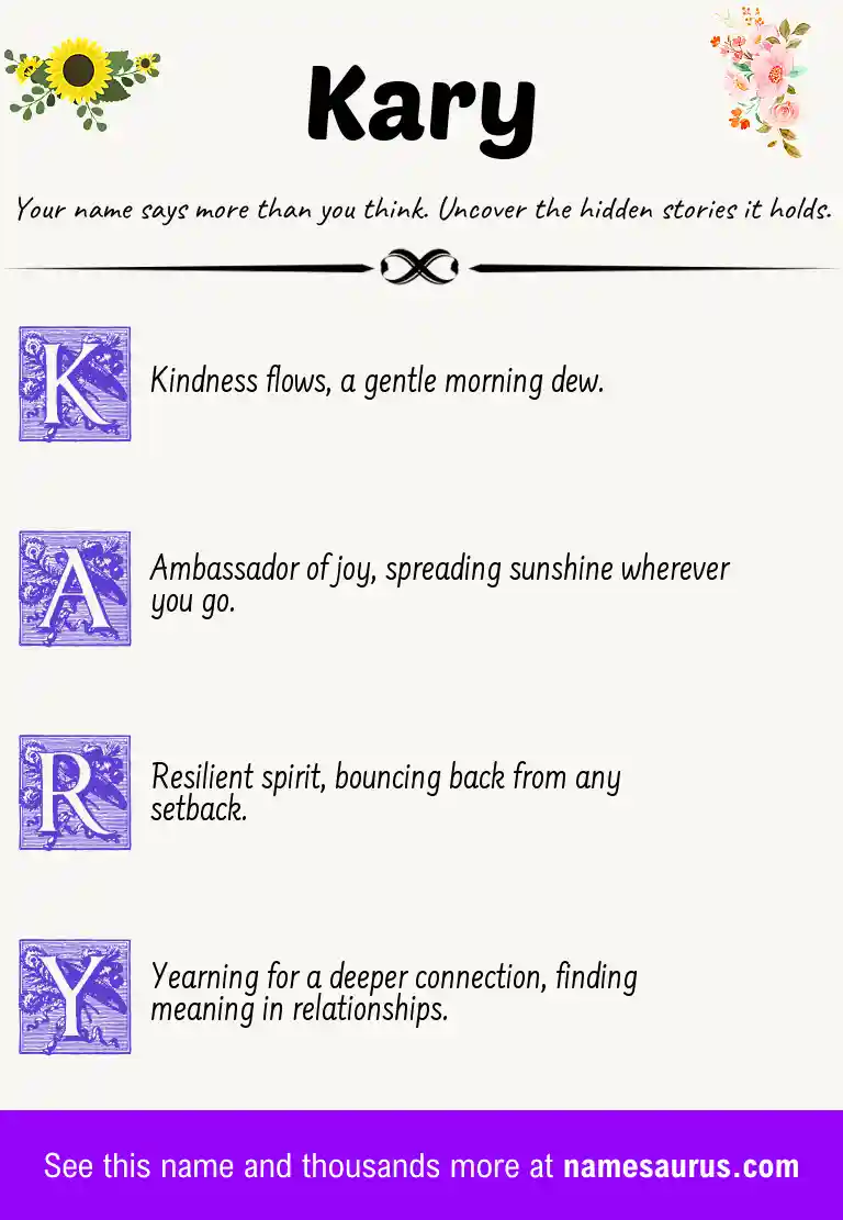 Acrostic poem about Kary.