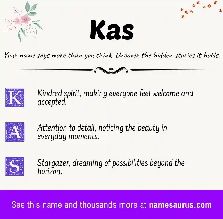 Acrostic poem about Kas.