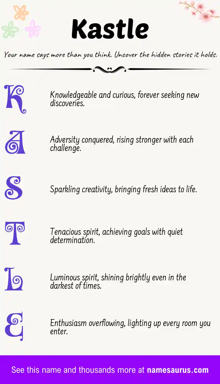 Acrostic poem about Kastle.