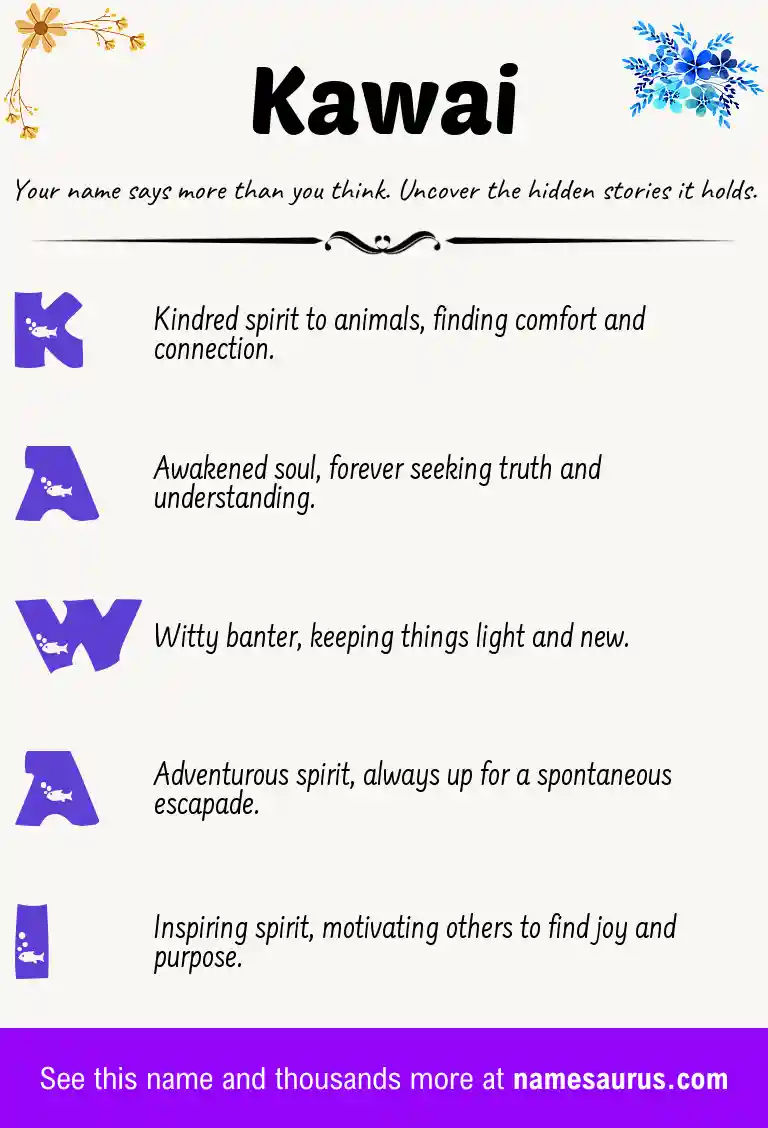 Acrostic poem about Kawai.