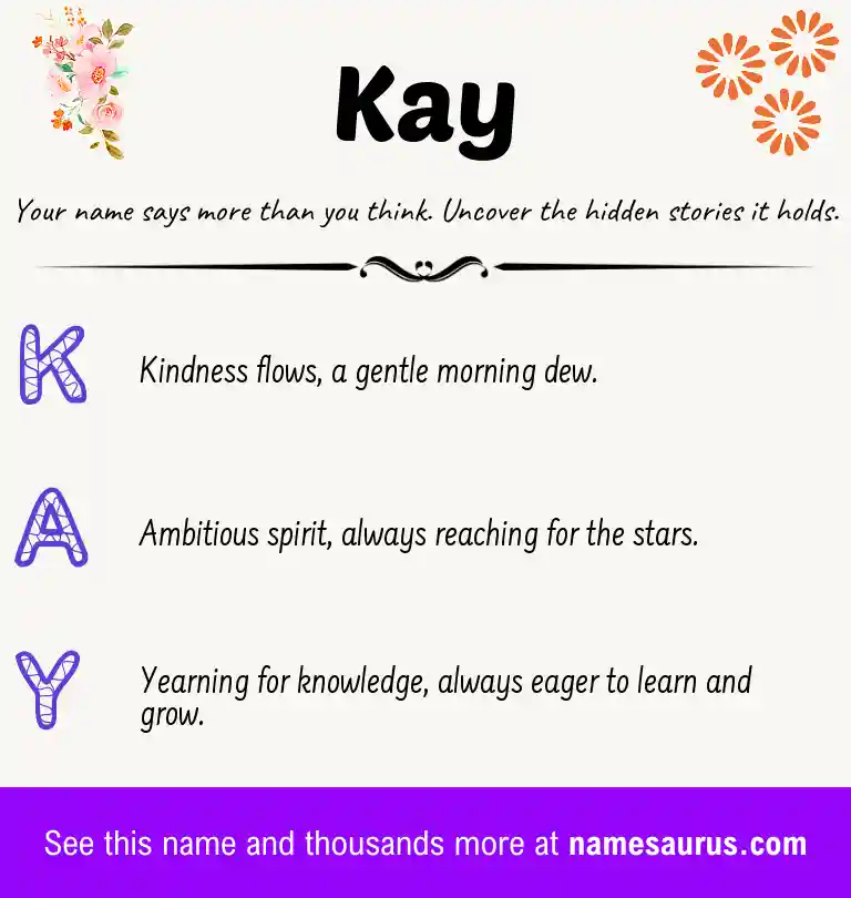Acrostic poem about Kay.
